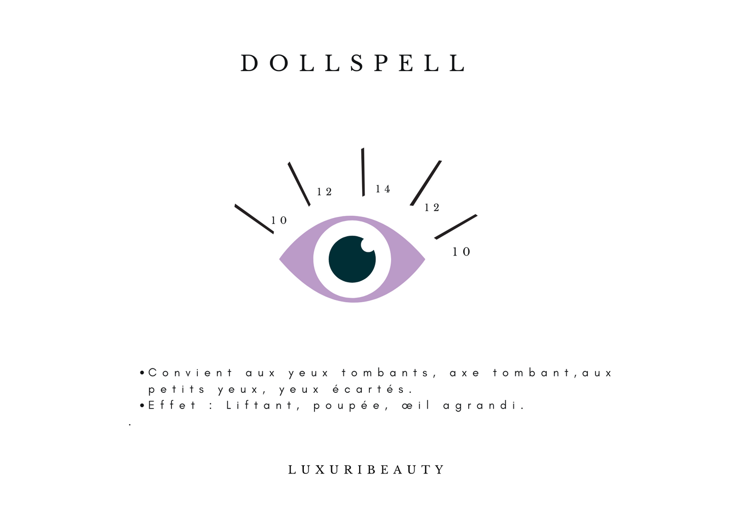 DOLLSPELL - Extensions de Cils Volume russe